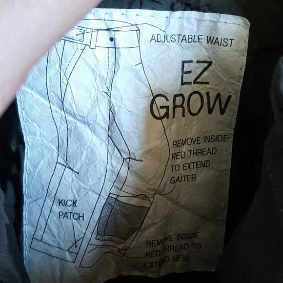 Girls Green The North Face ski pants size xs/tp with EZ grow feature - Picture 5 of 9